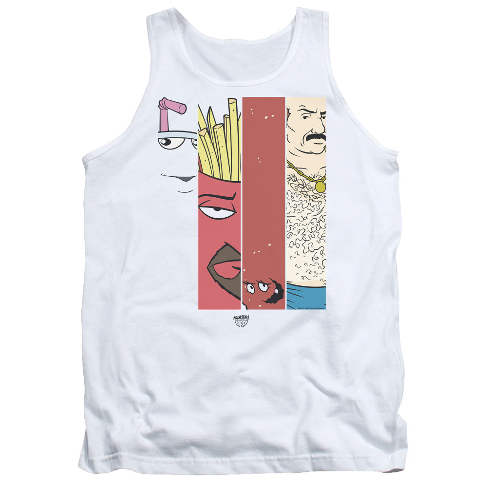 Aqua Teen Hunger Force Group Tiles Mens Tank Top Shirt White - clothing by TeeHivey.com