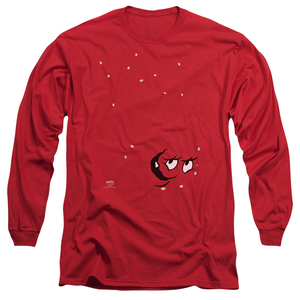 Aqua Teen Hunger Force Meatwad Mens Long Sleeve Shirt Red - clothing by TeeHivey.com (Image 1)
