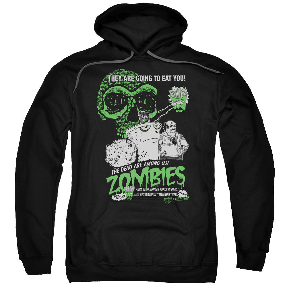 Aqua Teen Hunger Force Zombies Mens Hoodie Black - clothing by TeeHivey.com (Image 1)