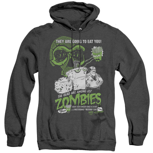 Aqua Teen Hunger Force Zombies Heather Mens Hoodie Black - clothing by TeeHivey.com
