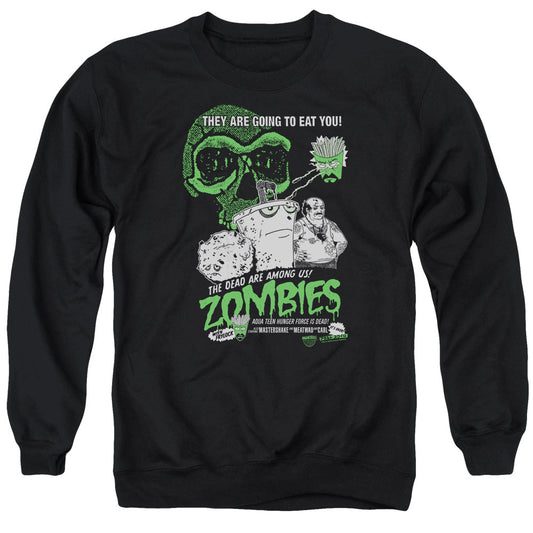 Aqua Teen Hunger Force Zombies Mens Crewneck Sweatshirt Black - clothing by TeeHivey.com