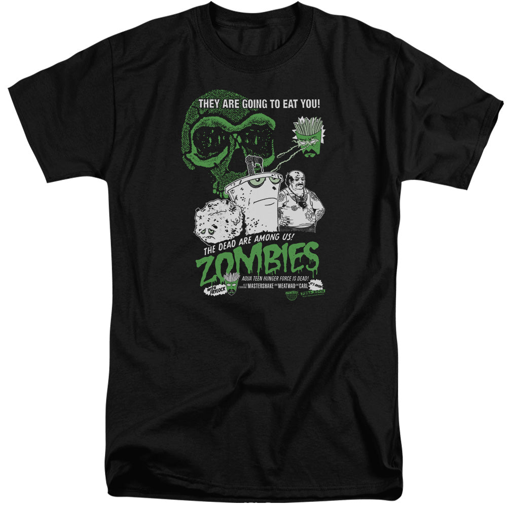 Aqua Teen Hunger Force Zombies Mens Tall T Shirt Black - clothing by TeeHivey.com (Image 2)