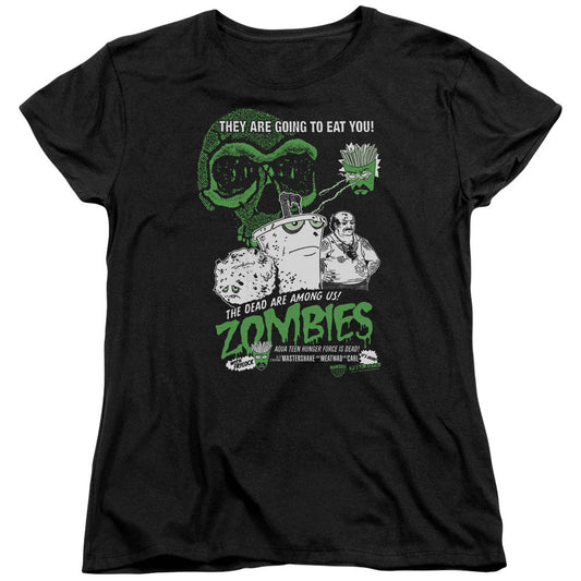 Aqua Teen Hunger Force Zombies Womens T Shirt Black - clothing by TeeHivey.com