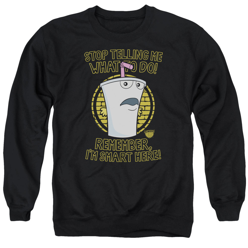 Aqua Teen Hunger Force Stop Mens Crewneck Sweatshirt Black - clothing by TeeHivey.com
