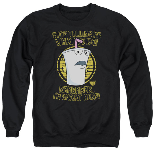 Aqua Teen Hunger Force Stop Mens Crewneck Sweatshirt Black - clothing by TeeHivey.com