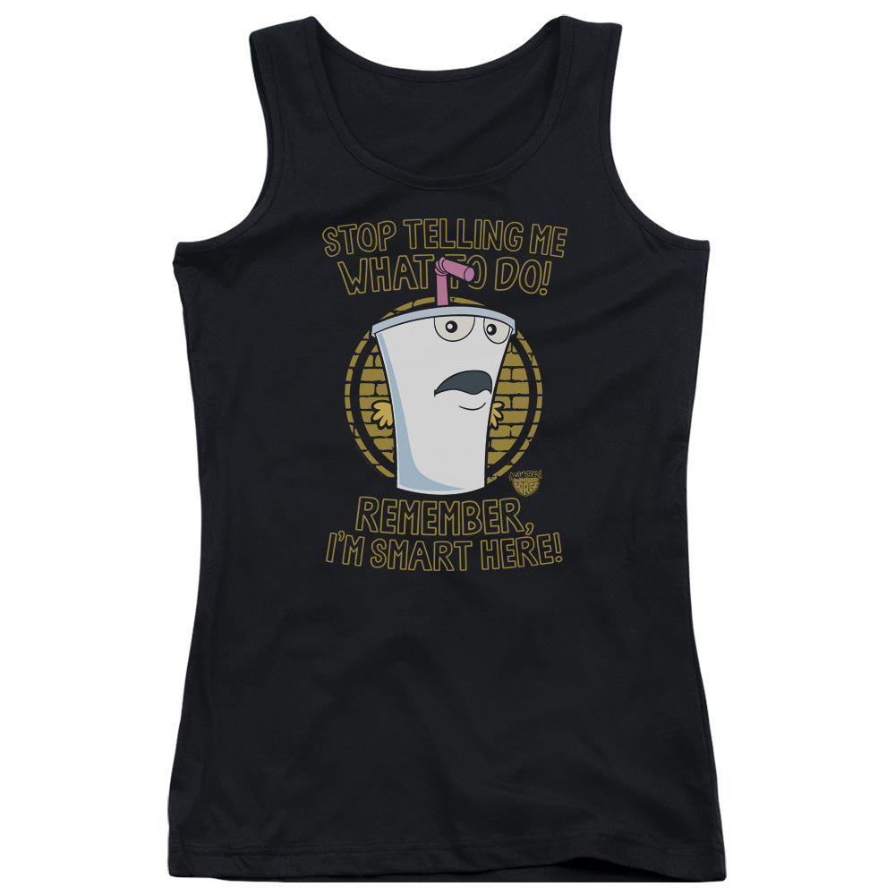 Aqua Teen Hunger Force Stop Womens Tank Top Shirt Black - clothing by TeeHivey.com