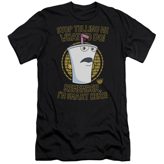 Aqua Teen Hunger Force Stop Slim Fit Mens T Shirt Black - clothing by TeeHivey.com