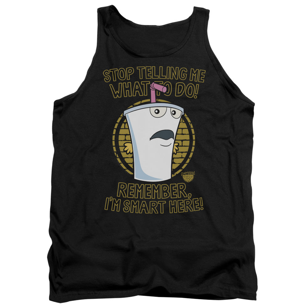 Aqua Teen Hunger Force Stop Mens Tank Top Shirt Black - clothing by TeeHivey.com (Image 1)