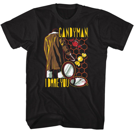 Candyman - Storybook Style - American Classics - Solid Black Adult Short Sleeve T-Shirt - clothing by TeeHivey.com (Image 1)