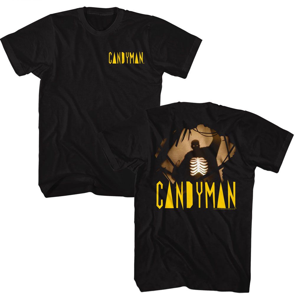 Candyman - Silhouette Front And Back - Front and Back Print Adult T-Shirt - clothing by TeeHivey.com (Image 1)