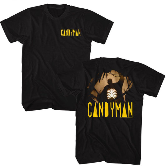 Candyman - Silhouette Front And Back - Front and Back Print Adult T-Shirt - clothing by TeeHivey.com (Image 1)