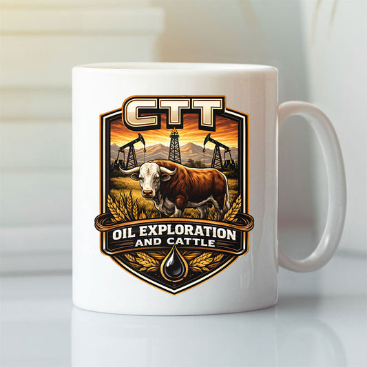 CTT Oil Exploration And Cattle Mug