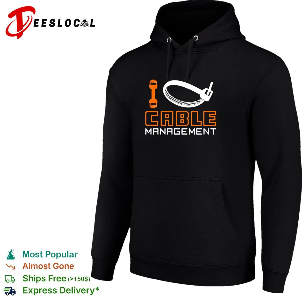 Cable management shirt