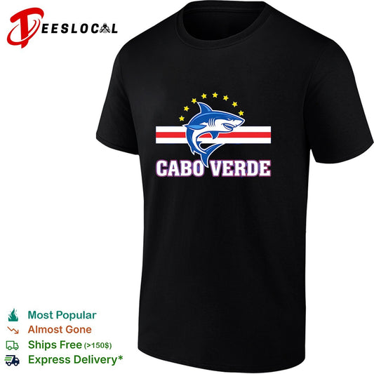 Cabo Verde shark mascot crest shirt