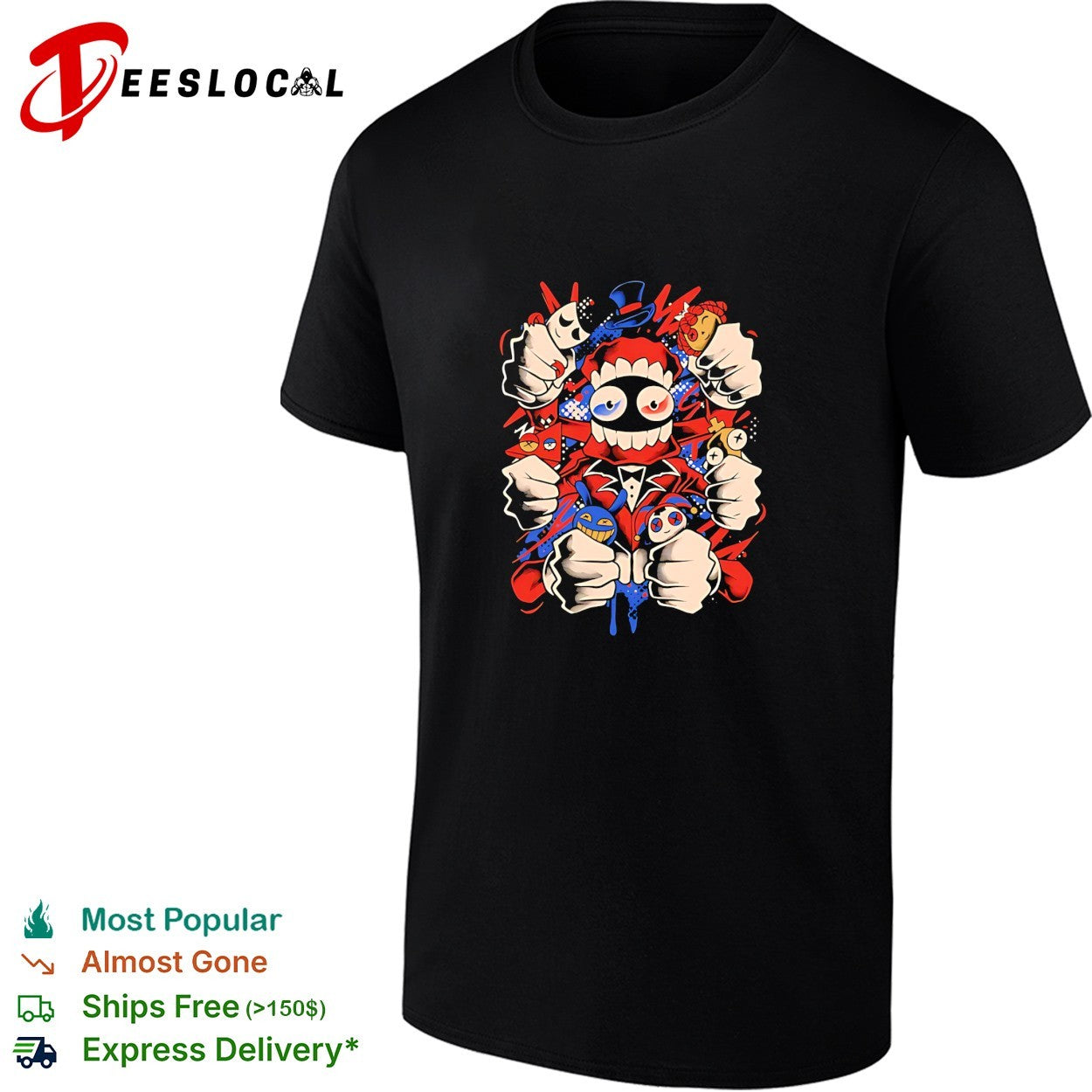 Caine Pomni Jax Kinger Ragatha Gangle Zooble The Amazing Digital Circus shirt