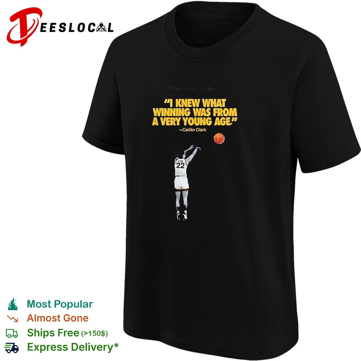 Caitlin Clark I knew what winning was from a very young age shirt