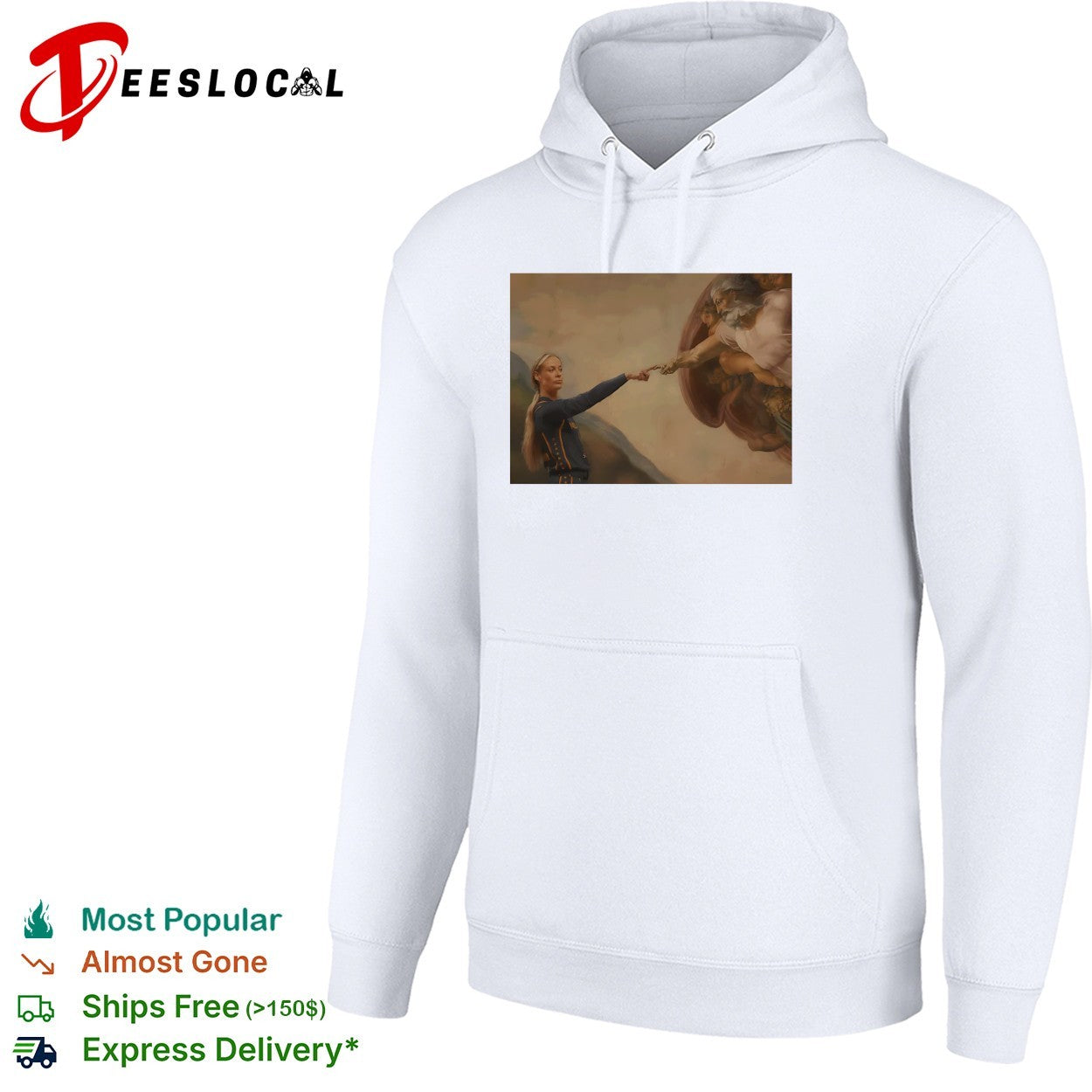 Caitlin Clark Indiana Fever x The Creation of Adam shirt