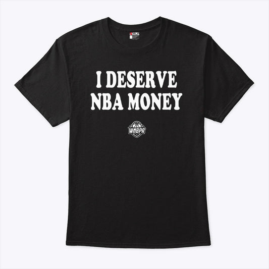 Caitlin Clark Wearing I Deserve NBA Money T Shirt
