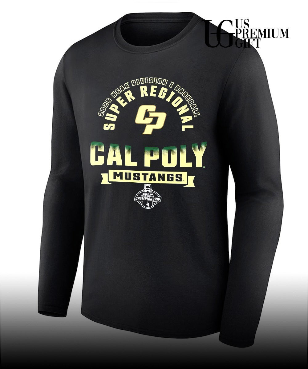Cal Poly Mustangs 2026 NCAA Division I Baseball Super Regional Championship shirt