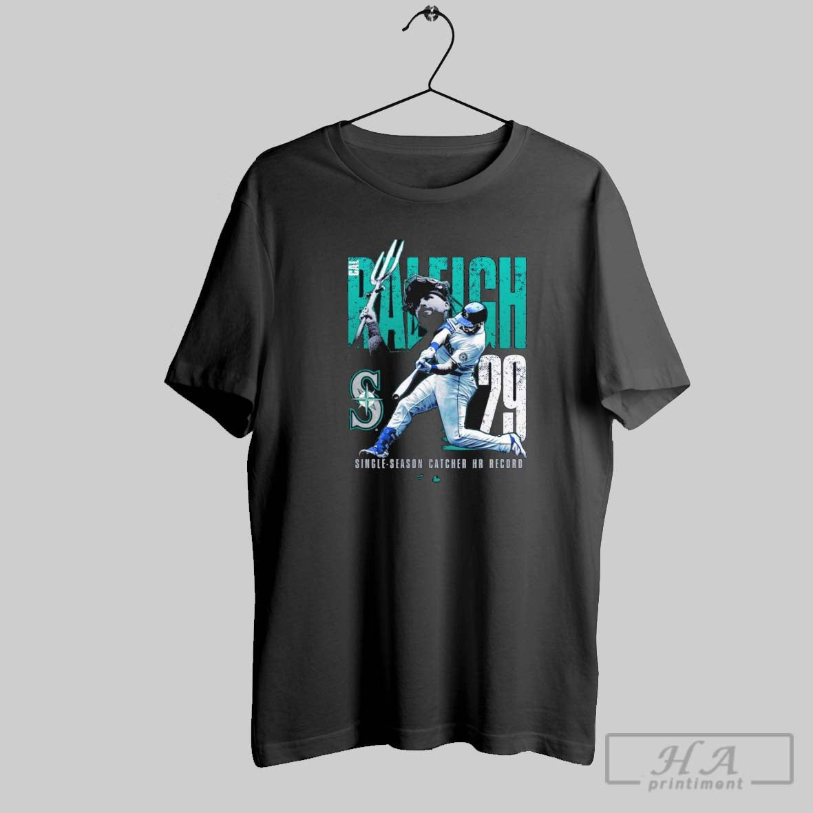 Cal Raleigh Seattle Mariners Single Season Catcher Home Run Record T Shirts
