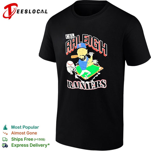 Cal Raleigh Tacoma Rainiers Minor League Baseball Caricature shirt