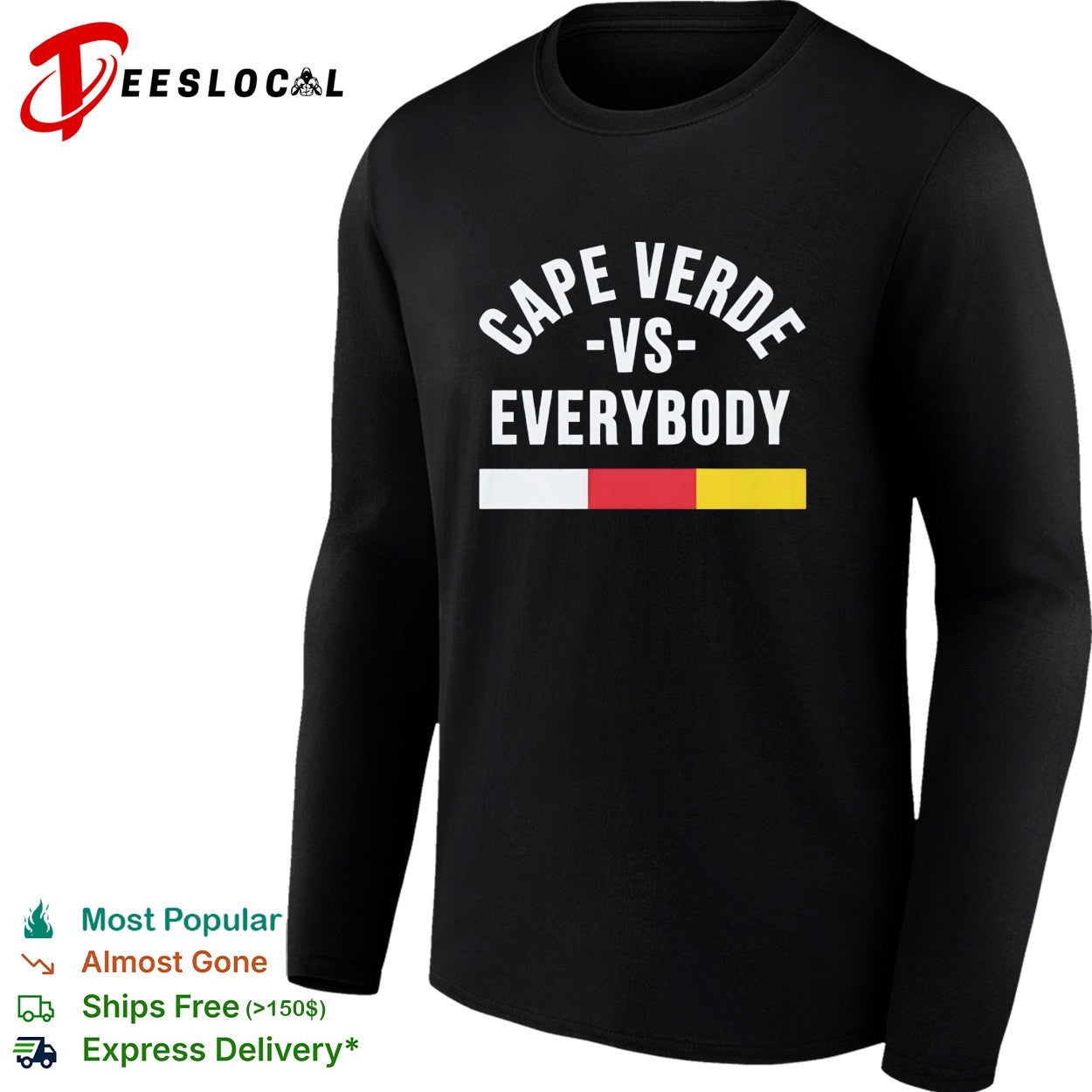 Cape Verde vs everybody flag soccer pride shirt
