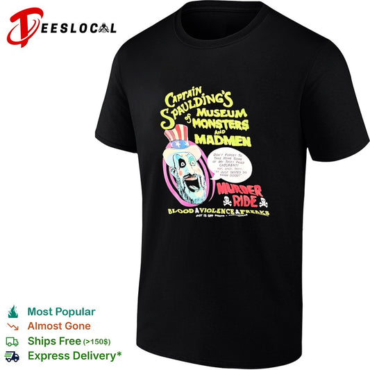 Captain Spauldings museum of monsters and madmen murder ride fried chicken shirt