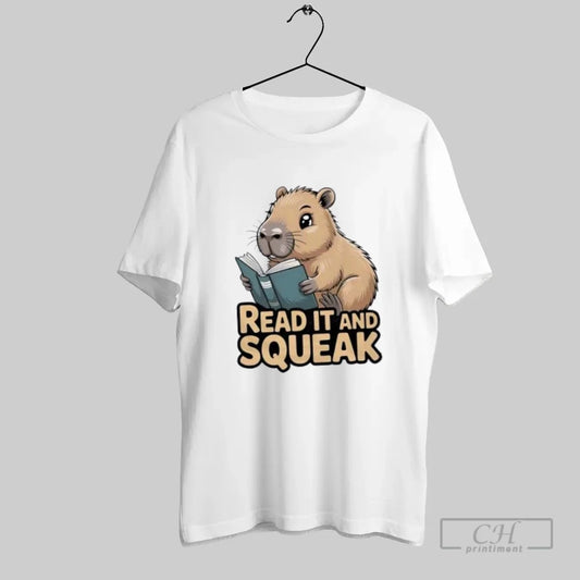 Capybara Read And Squeak - clothing by TeeHivey.com