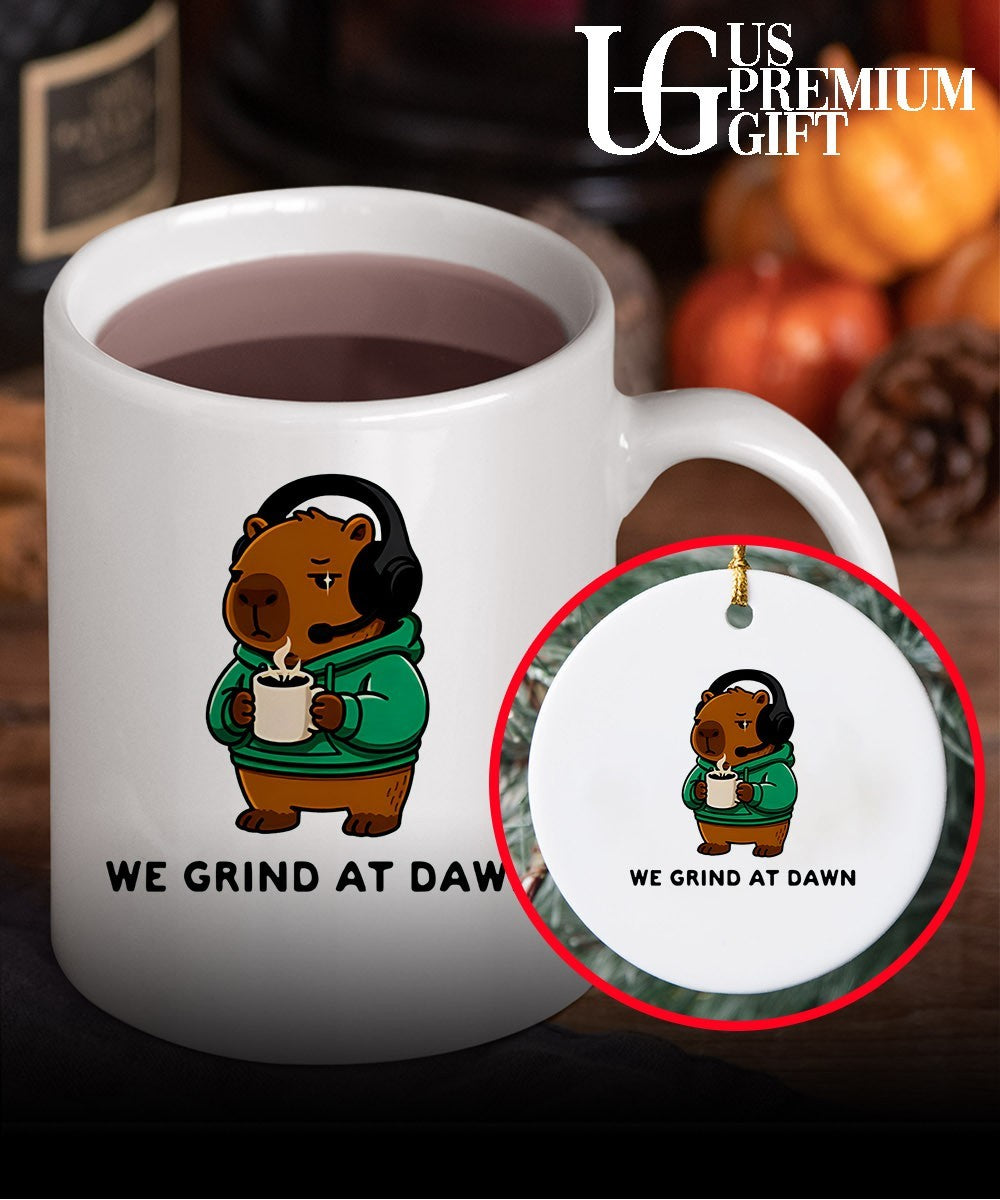 Capybara we grind at dawn shirt