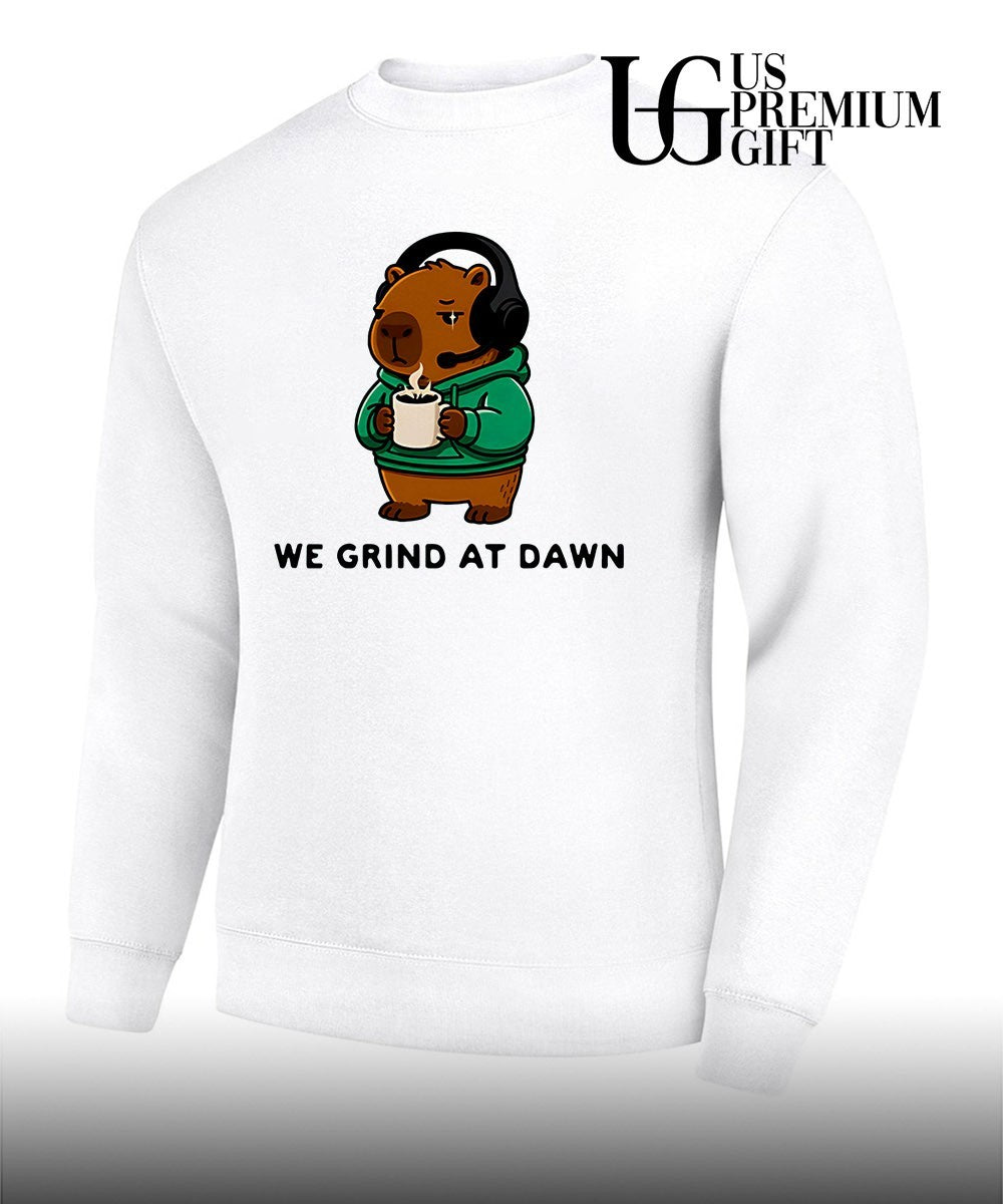 Capybara we grind at dawn shirt
