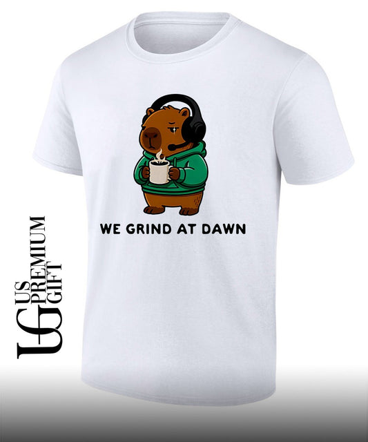 Capybara we grind at dawn shirt
