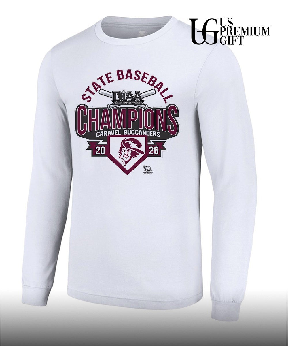 Caravel Buccaneers DIAA State Baseball Championship 2026 shirt