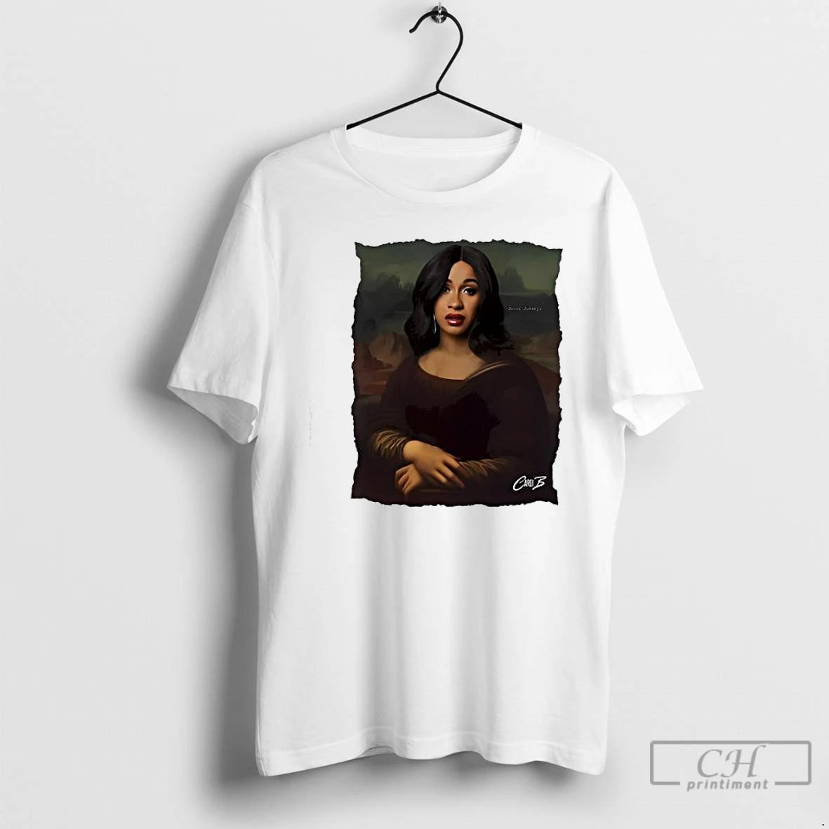 Cardi B Style Mona Lisa T Shirts - clothing by TeeHivey.com