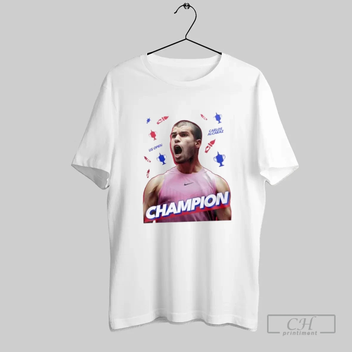 Carlos Alcaraz Champion Us Open Cup 2 Sided - clothing by TeeHivey.com