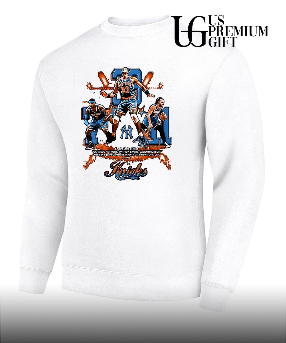 Carmelo Anthony Patrick Ewing Jalen Brunson Empire State of Mind Knicks NBA Finals 2026 shirt