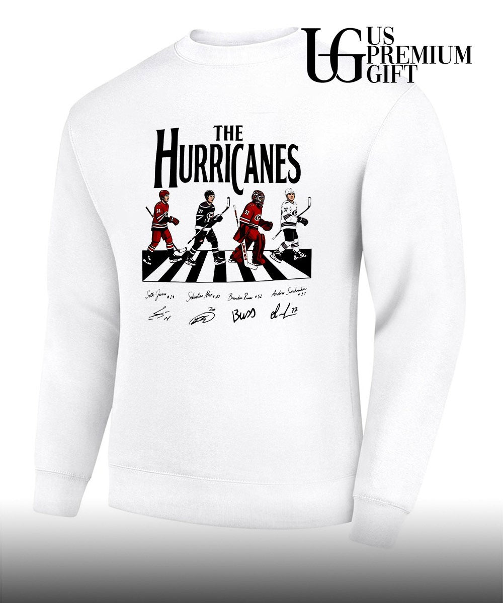 Carolina Hurricanes 4 players abbey road signature shirt