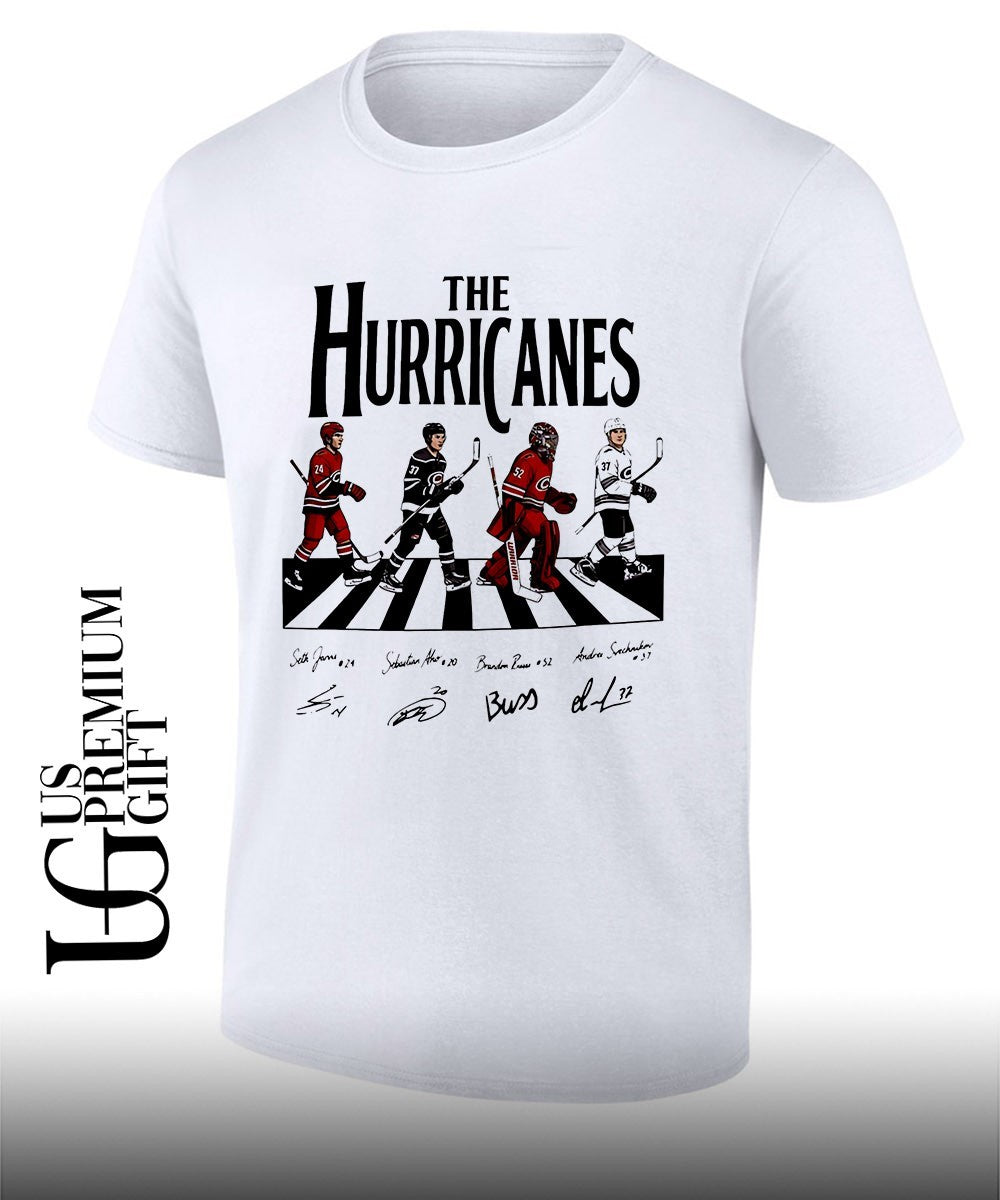Carolina Hurricanes 4 players abbey road signature shirt