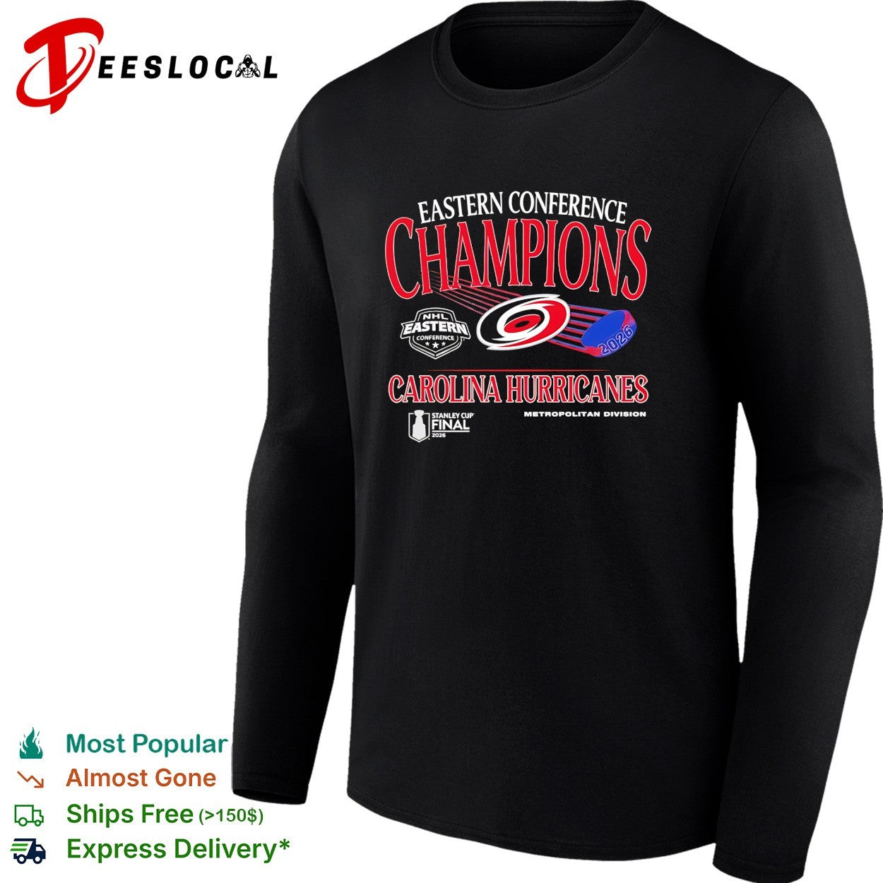 Carolina Hurricanes Eastern Conference Champions Metropolitan Division NHL Stanley Cup Final 2026 shirt