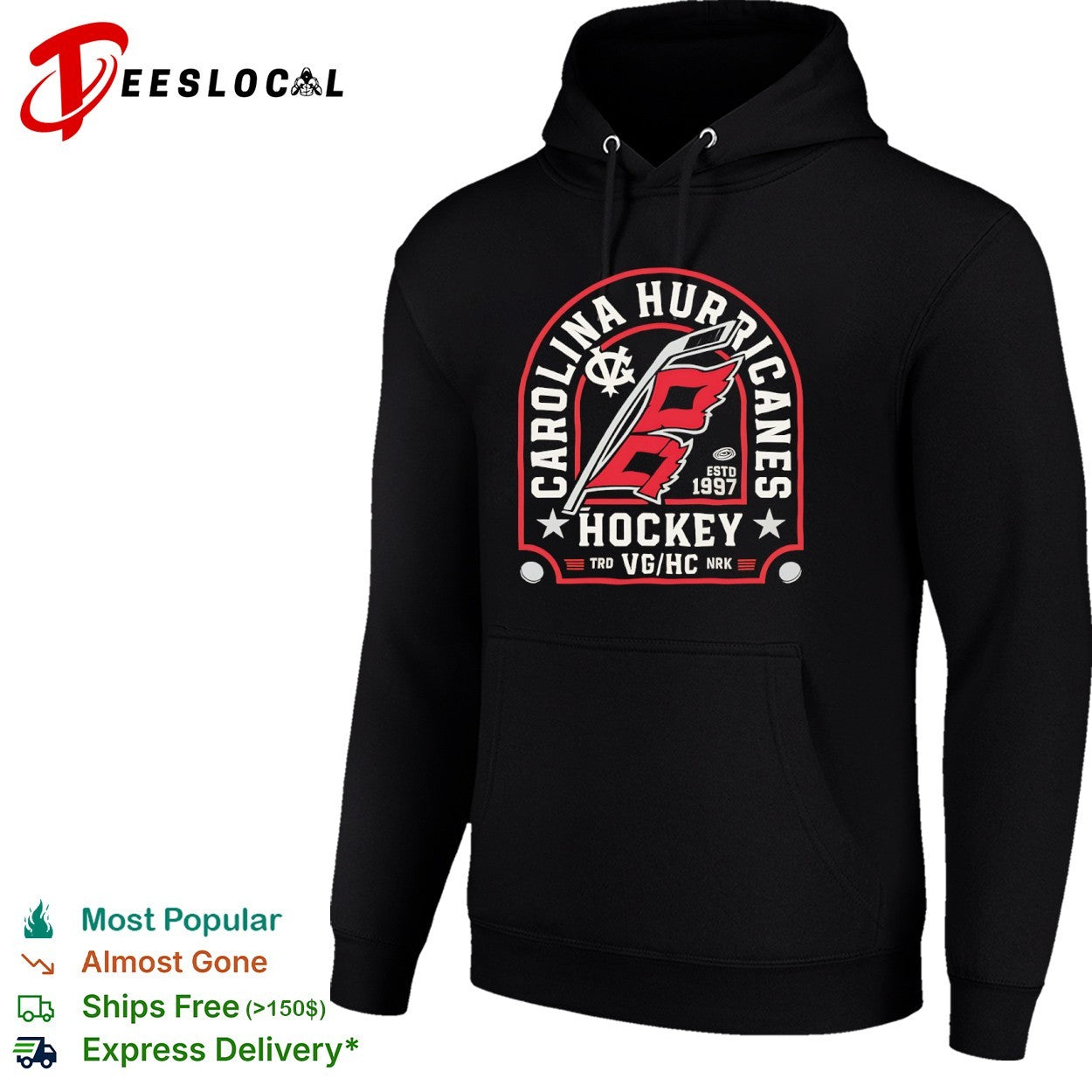 Carolina Hurricanes Hockey Estd 1997 TRD VG HC NRK shirt