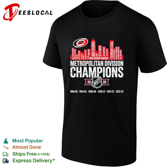 Carolina Hurricanes Metropolitan Division Champions Rod Brind Amour 2026 shirt