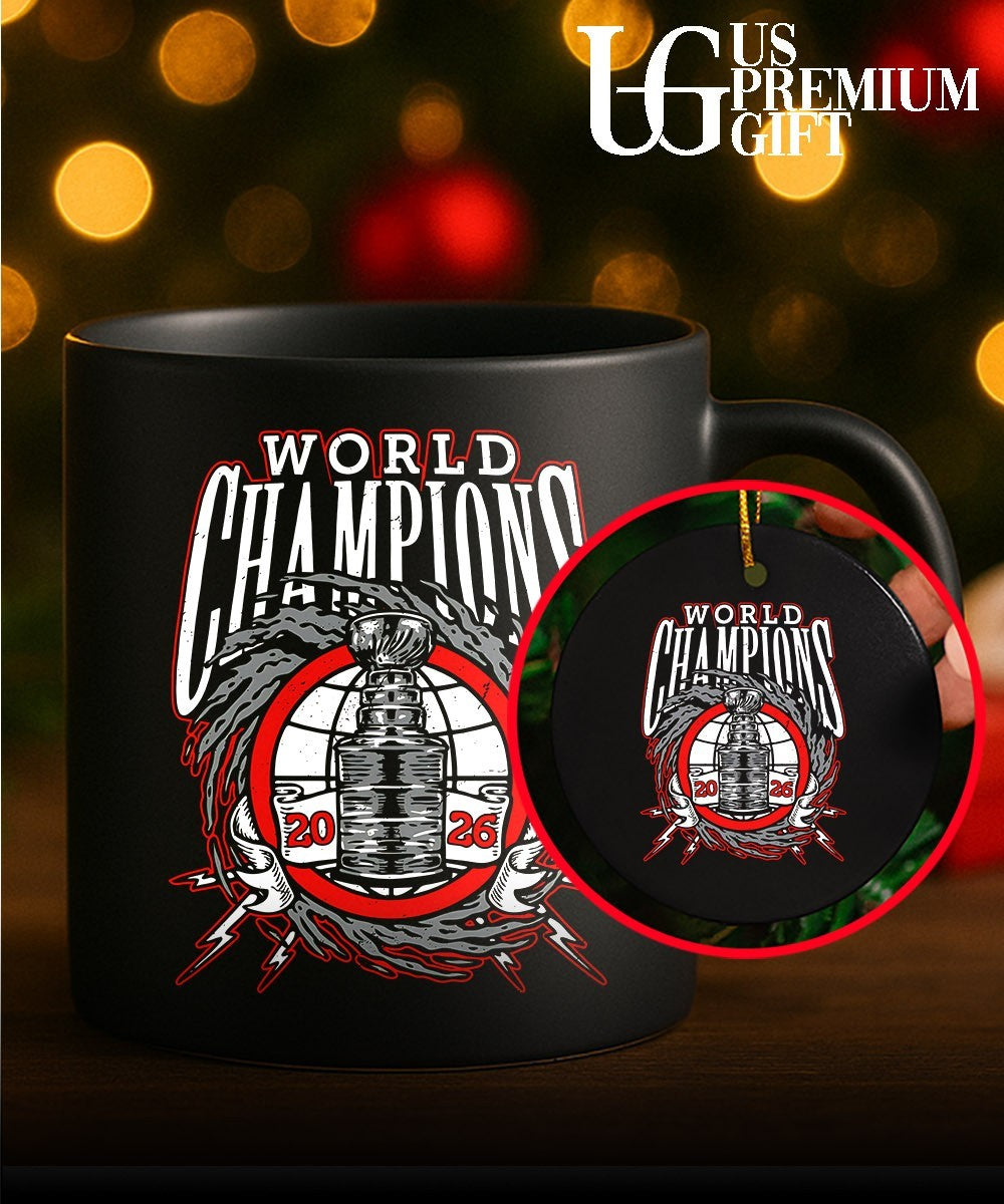 Carolina Hurricanes NHL World Champions 2026 trophy shirt