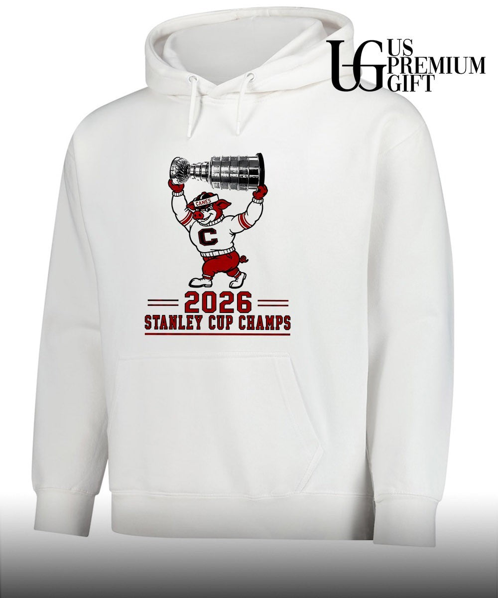 Carolina Hurricanes Stormy mascot 2026 Stanley Cup Champs NHL Hockey sport shirt