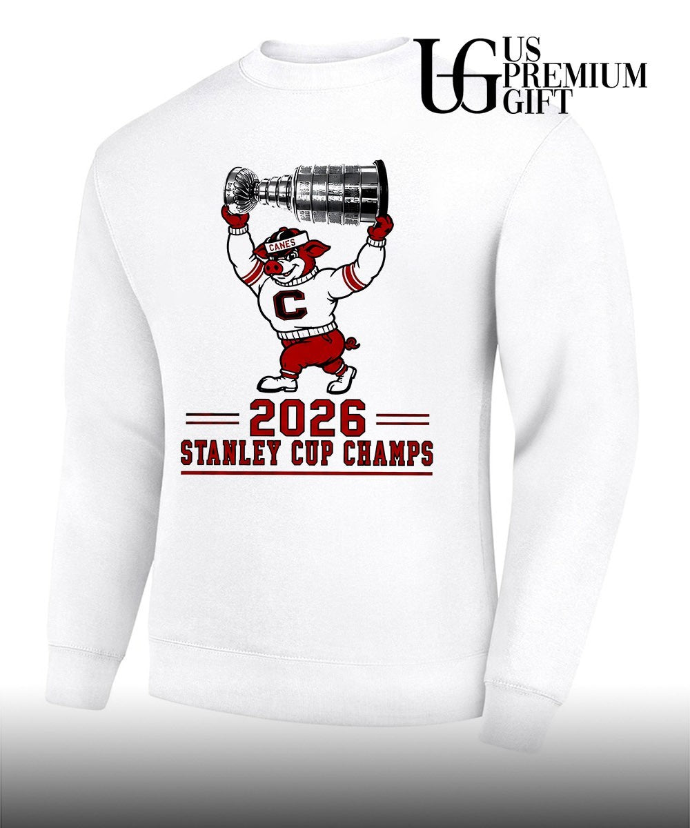 Carolina Hurricanes Stormy mascot 2026 Stanley Cup Champs NHL Hockey sport shirt