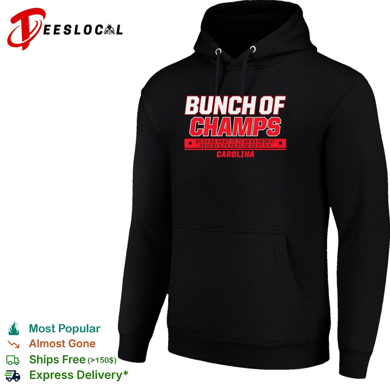 Carolina Hurricanes bunch of champs 2026 player jersey numbers roster shirt