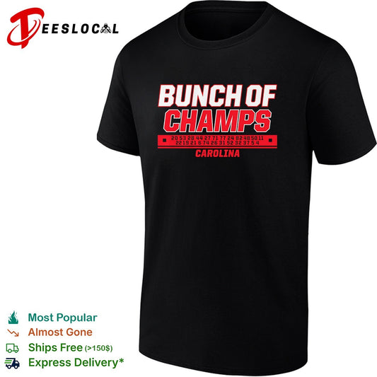 Carolina Hurricanes bunch of champs 2026 player jersey numbers roster shirt