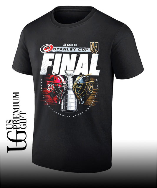 Carolina Hurricanes vs Vegas Golden Knights 2026 Stanley Cup Final matchup helmet shirt