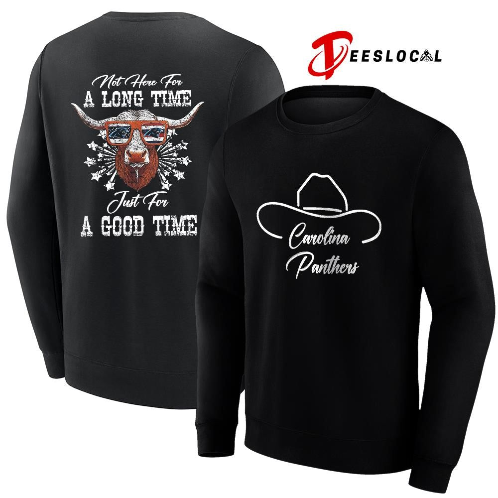 Carolina Panthers x George Strait not here for a long time just for a good time shirt