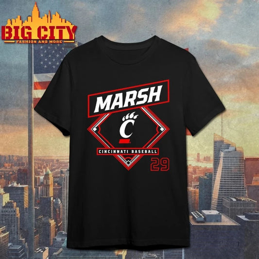Carson Marsh Cincinnati Bearcats Baseball T-shirt