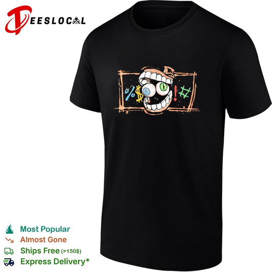 Cartoon Eyeball Mouth Symbols Swearing Cursing Comic shirt