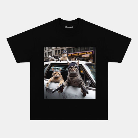 CAT BANDIT  TEE - clothing by TeeHivey.com (Image 1)